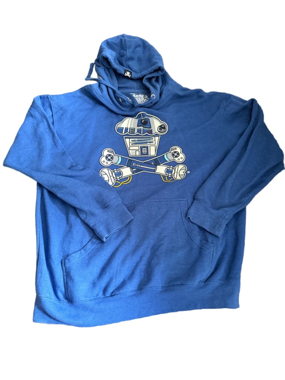 Johnny Cupcakes Royal Blue Graphic Pullover Hoodie